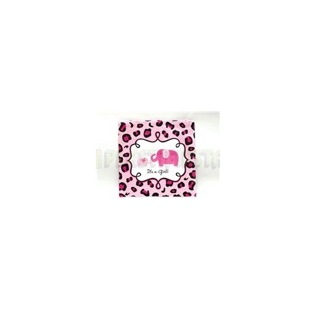 Servilleta cóctel Safari niña 16 pz