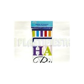 Mantel Happy Birthday rectangular 1 pz