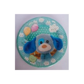 Plato pastelero Bebé crochet 6 pz