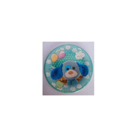Plato pastelero Bebé crochet 6 pz