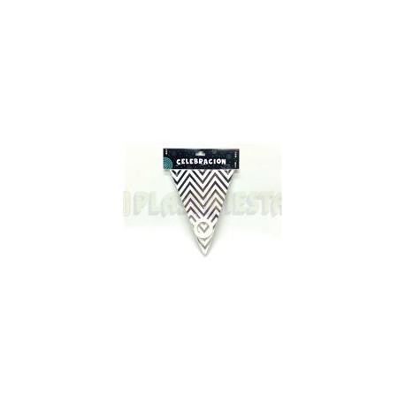Banderín Zigzag plata 1 pz