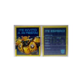 Invitación Bumblebee 6 pz
