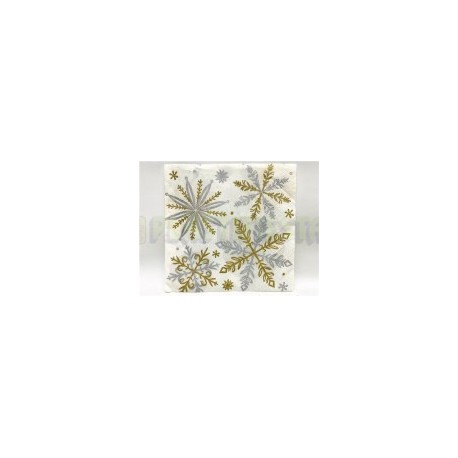 Servilleta coctél Shining snow low count 16 pz