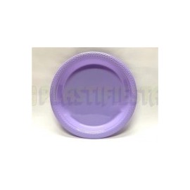 Plato de plástico redondo 9" Lavanda 20 pz
