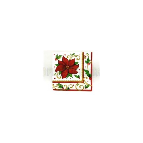 Servilleta coctél Winter botanical 20 pz