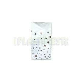 Mantel metálico Estrella plata rectangular 1 pz