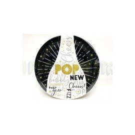 Plato 7" Celebrate the new year 8 pz