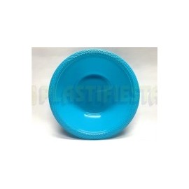 Plato hondo plástico 12 oz Azul caribe 20 pz
