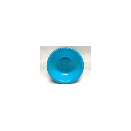 Plato hondo plástico 12 oz Azul caribe 20 pz