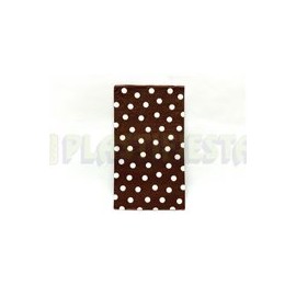 Servilleta invitado Polka dots Chocolate 16 pz
