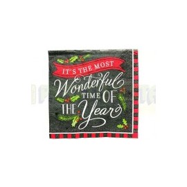 Servilleta coctél Most wonderful time 16 pz