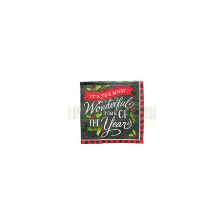 Servilleta coctél Most wonderful time 16 pz