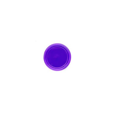 Plato de plástico redondo No.5 Sólido Morado 25 pz