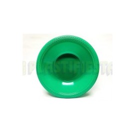 Plato hondo plástico 12 oz Verde bandera 20 pz
