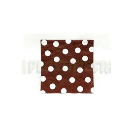 Servilleta lunch Polka dots Chocolate 16 pz