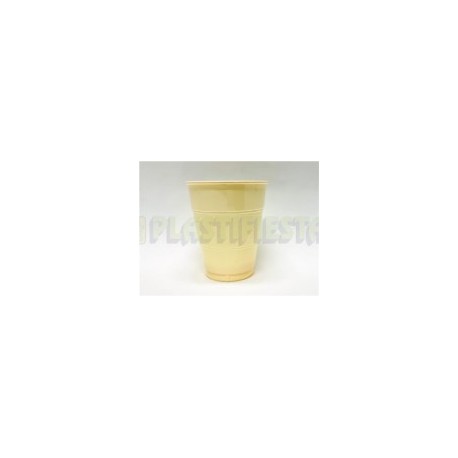 Vaso de plástico 7 oz Vainilla 24 pz