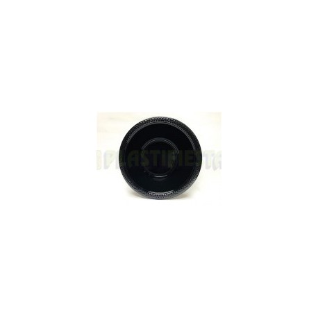 Plato hondo plástico 12 oz Negro 20 pz