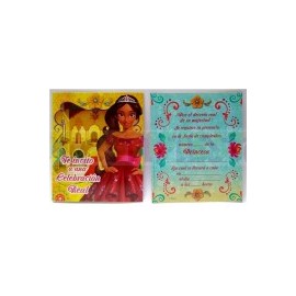 Invitación Elena de Avalor 6 pz