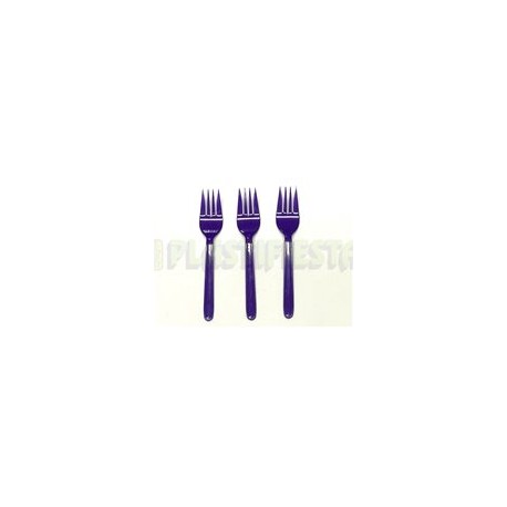 Tenedor mediano Morado 25 pz
