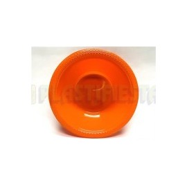 Plato hondo plástico 12 oz Naranja 20 pz