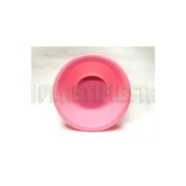 Plato hondo plástico 12 oz Rosa bebé 20 pz
