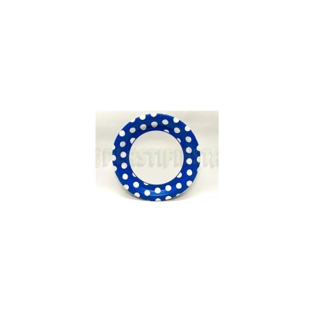 Plato fiesta Polka dots Azul rey 8 pz