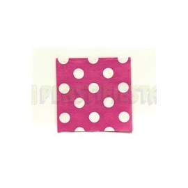 Servilleta cóctel Polka dots Magenta 16 pz