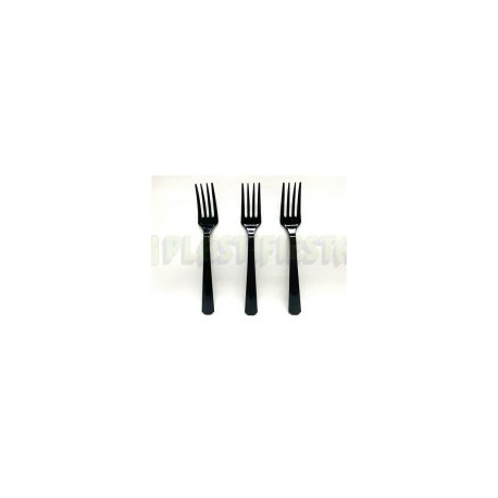 Tenedor Negro 20 pz