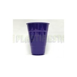 Vaso de plástico 14 oz Morado 25 pz