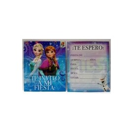 Invitación Frozen 6 pz