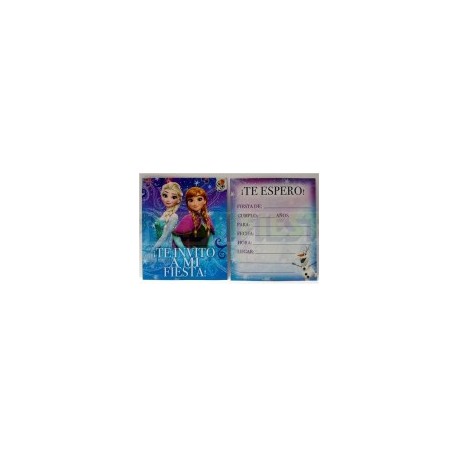 Invitación Frozen 6 pz