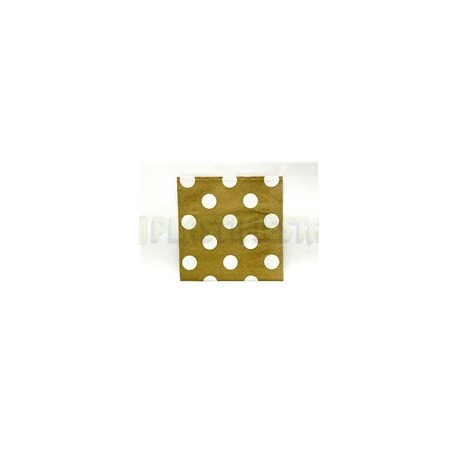 Servilleta lunch Polka dots Dorada 16 pz