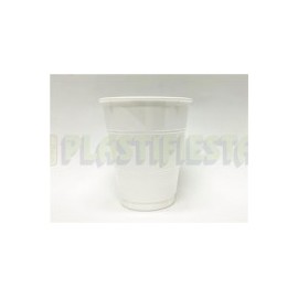 Vaso de plástico 7 oz Blanco 24 pz