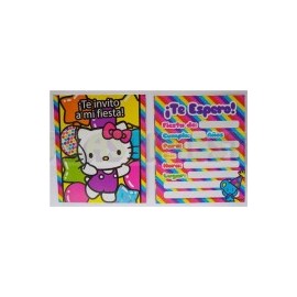 Invitación Hello Kitty 6 pz