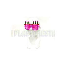 Lentes Happy birthday velitas 1 pz