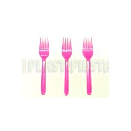 Tenedor mediano Rosa 25 pz