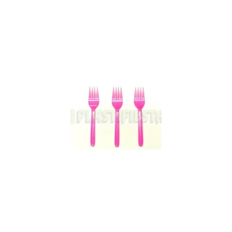 Tenedor mediano Rosa 25 pz