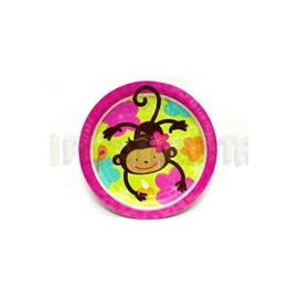 Plato fiesta Monkey love 8 pz
