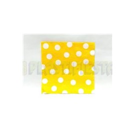 Servilleta lunch Polka dots Amarilla 16 pz