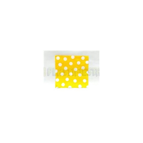 Servilleta lunch Polka dots Amarilla 16 pz
