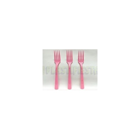 Tenedor Rosa bebé 20 pz
