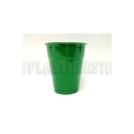 Vaso de plástico 7 oz Verde bandera 24 pz