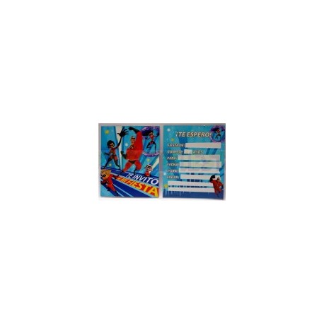 Invitación Increibles 2  6 pz