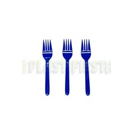 Tenedor mediano Azul rey 25 pz