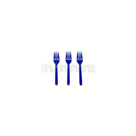 Tenedor mediano Azul rey 25 pz