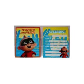 Invitación Jack Jack 6 pz