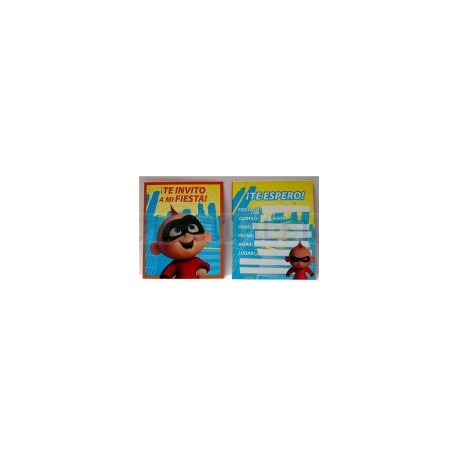 Invitación Jack Jack 6 pz