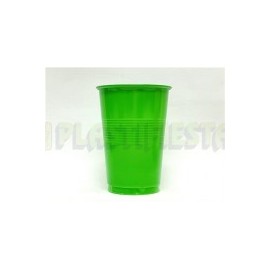 Vaso de plástico 8 oz Sólido Verde kiwi 25 pz