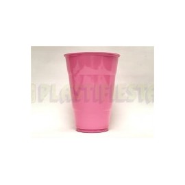 Vaso de plástico 14 oz Rosa 25 pz