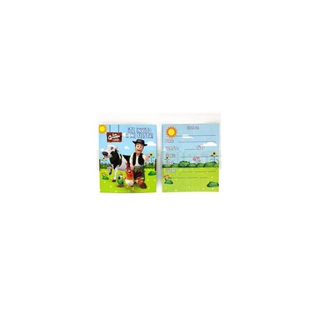 Invitacion La granja de Zenón 6 pz